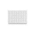 Frenti Prof SILICON SILICON MOULD-MINI CUORI, 70-CUP, CUP SIZE: 36x39x16mm/11ml  (Each)
