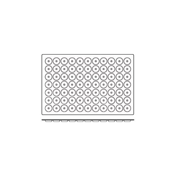 Frenti Prof SILICON SILICON MOULD-MINI SAVARIN, 77-CUP, CUP SIZE: 41x12mm/12ml  (Each)
