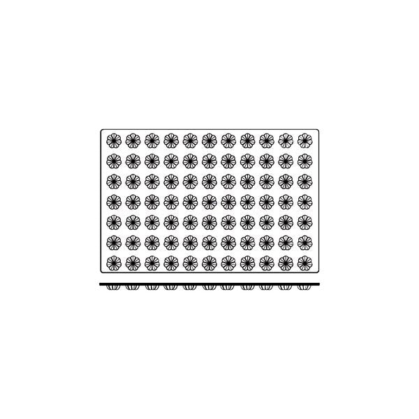 Frenti Prof SILICON SILICON MOULD-MINI CHARLOTTE, 77-CUP, CUP SIZE: 35x15mm/9ml  (Each)