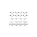 Frenti Prof SILICON SILICON MOULD-ECYPSE, 28-CUP, CUP SIZE: 70x37mm/100ml  (Each)