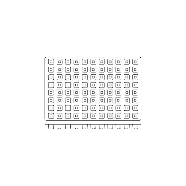 Frenti Prof SILICON SILICON MOULD-MINI CUBE, 88-CUP, CUP SIZE: 25x25x24mm/12ml  (Each)