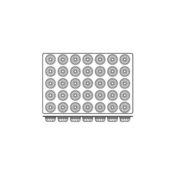 Frenti Prof SILICON SILICON MOULD-GUGEHOPF, 35-CUP, CUP SIZE: 60x38mm/90ml  (Each)