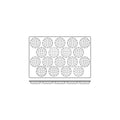 Frenti Prof SILICON SILICON MOULD-WAFFLE, 18-CUP, CUP SIZE: 90x24mm/107ml  (Each)
