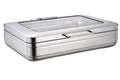 Chef Inox INDUCTION CHAFER-18/8, RECT, 1/1 SIZE W/GLASS LID