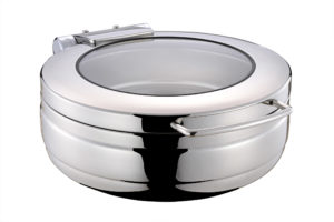 Chef Inox INDUCTION CHAFER-18/8, ROUND, SMALL W/GLASS LID