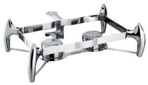Chef Inox DELUXE CHAFER STAND-18/8, RECT, 1/1 TO SUIT 54910
