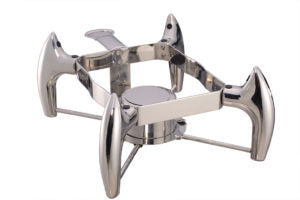 Chef Inox DELUXE CHAFER STAND-18/8, RECT, 1/2 TO SUIT 54912
