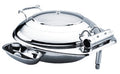 Chef Inox DELUXE CHAFER-18/8, ROUND, SMALL W/GLASS LID