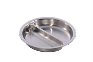 Chef Inox DIVIDED PAN-18/8, 4.0lt ROUND, SUIT 54915 340x65mm