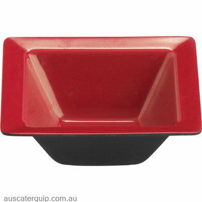 JAB eol-square bowl red/black 115x40mm (STS0423)-Auscaterquip
