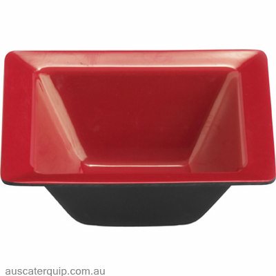 JAB eol-square bowl red/black 115x40mm (STS0423)
