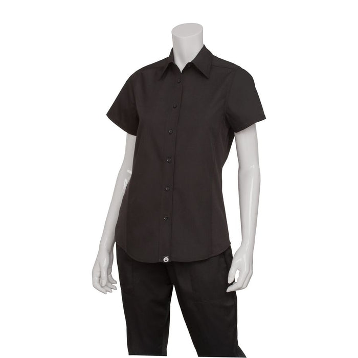 Female Black Universal Contrast Shirt-Auscaterquip