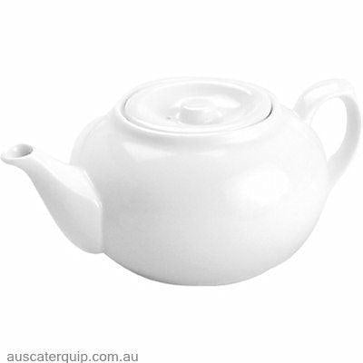 Vitroceram TEAPOT- 800ml WHITE "VITROCERAM"-Auscaterquip