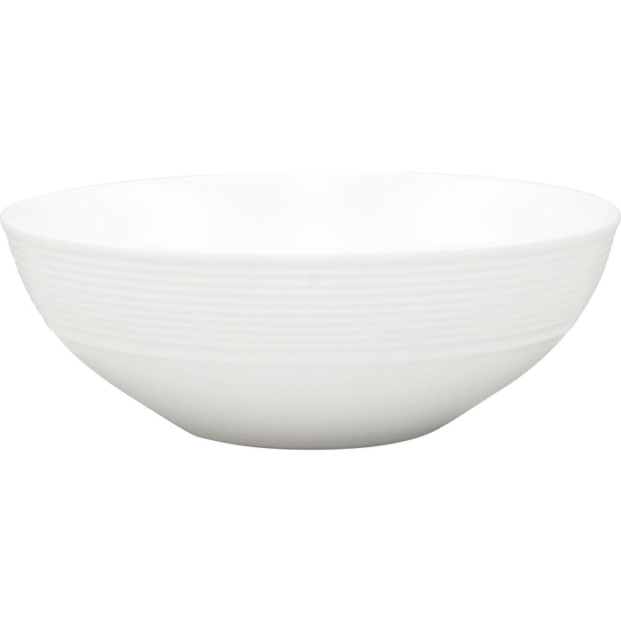Rene Ozorio RIMMED CEREAL BOWL 165mm AURA, MATT WHITE (923116)-Auscaterquip