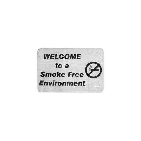 Trenton  WALL SIGN-S/S | WELCOME TO A SMOKE FREE ENVIRONMENT  (Each)