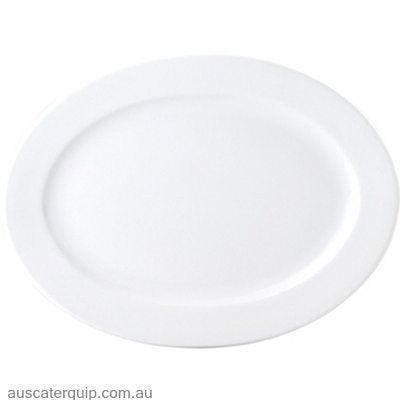 Royal Porcelain PLATTER-OVAL-480mm CHELSEA RIM SHAPE (4005)-Auscaterquip