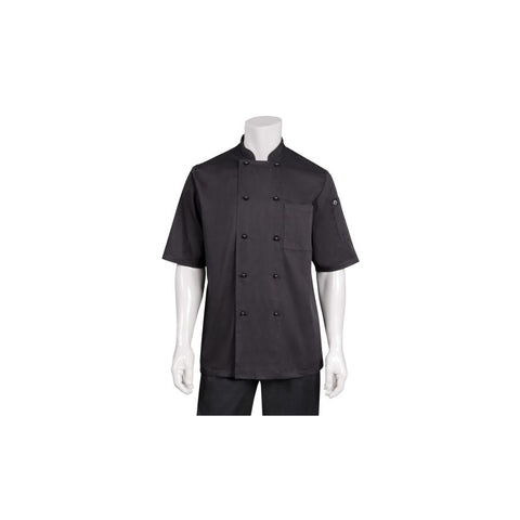 Canberra Black S/S Basic Chef Jacket