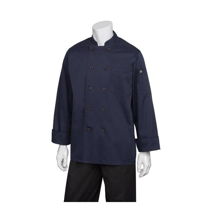 Torino Navy Basic Chef Jacket-Auscaterquip
