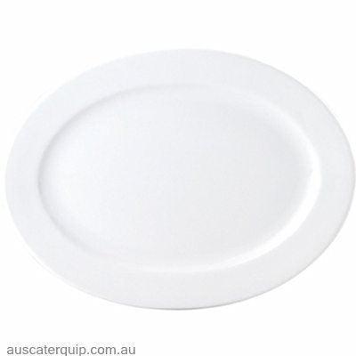 Royal Porcelain PLATTER-OVAL-315mm CHELSEA RIM SHAPE (4002)-Auscaterquip