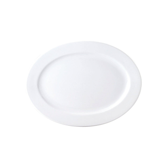 Royal Porcelain PLATTER-OVAL-265mm CHELSEA RIM SHAPE (4026)-Auscaterquip