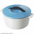 Revol REVOL REVOLUTION ROUND CASSEROLE W/LID BLUE 3.4lt-Auscaterquip