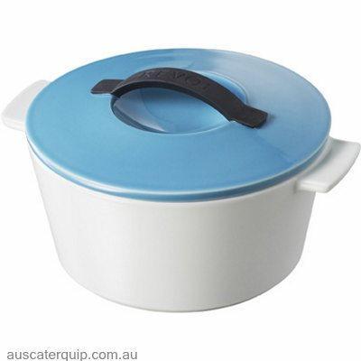 Revol REVOL REVOLUTION ROUND CASSEROLE W/LID BLUE 3.4lt-Auscaterquip
