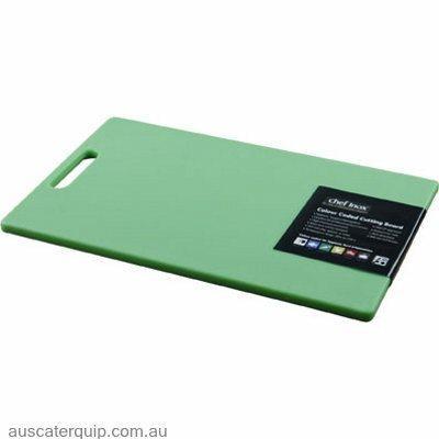Chef Inox CUTTING BOARD-PP 230x380x12mm GREEN W/HDL-Auscaterquip