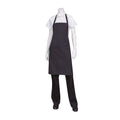 Black/White Fine Stripe Bib Apron-Auscaterquip