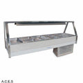 ROBAND COLD FOOD DISPLAY BARS - REFRIGERATED COLD PLATE - DOUBLE ROW - 12 Pans-Auscaterquip