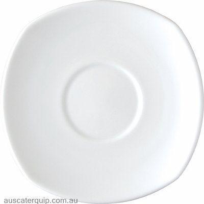 Royal Porcelain SAUCER SQUARE 150mm ROUND WELL (4164)-Auscaterquip