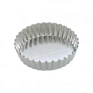 Guery CAKE PAN-ROUND FLUTED 100x30mm LOOSE BASE