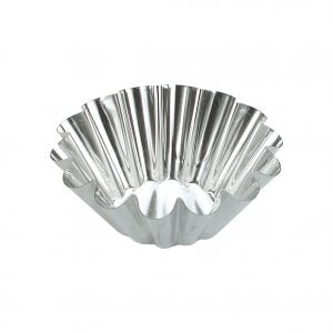Guery BRIOCHE MOULD-140x60mm 14-RIBS FIXED BASE