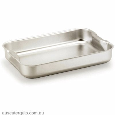 Chef Inox ROASTING PAN ALUM RECESSED HANDLES 419x305x102mm-Auscaterquip