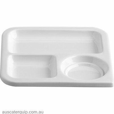 JAB SQUARE TRAY 3 DIVISION 175x175mm (STS0898)-Auscaterquip