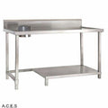 JEMI STAINLESS WET SCRAPING BENCH 1500 mm wide-Auscaterquip
