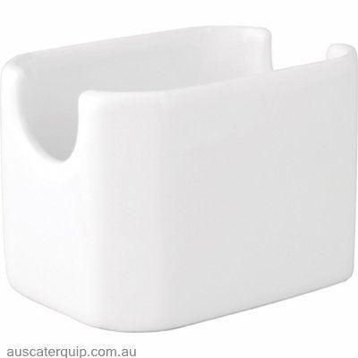 Vitroceram SUGAR PACK HOLDER 95x65x65 WHITE "VITROCERAM"-Auscaterquip