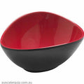 JAB DIP BOWL TRIANGULAR RED/BLACK 95x80x40mm (STS0377)-Auscaterquip