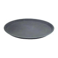 Cater-Rax  ROUND FIBRE GLASS TRAY-NON-SLIP | 350mm | 14" BLACK (Each)