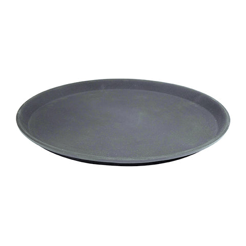 Cater-Rax  ROUND FIBRE GLASS TRAY-NON-SLIP | 350mm | 14" BLACK (Each)