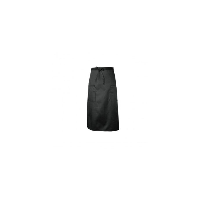 Black Two Patch Pocket Bistro Apron-Auscaterquip