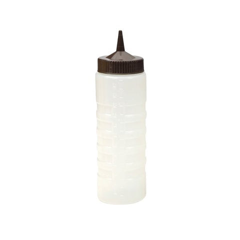 Cater-Rax  SAUCE BOTTLE-750ml CLEAR BODY | BROWN TOP (Each)