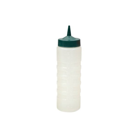 Cater-Rax  SAUCE BOTTLE-750ml CLEAR BODY | GREEN TOP (Each)