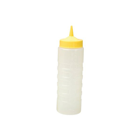 Cater-Rax  SAUCE BOTTLE-750ml CLEAR BODY | YELLOW TOP (Each)