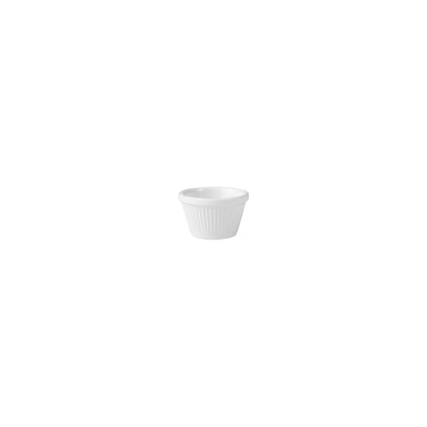 Ryner Melamine  RAMEKIN-FLUTTED | 63mm Ø | 40mm H | 45ml WHITE (4 Doz)