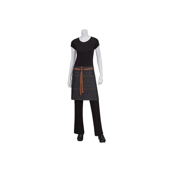 Memphis Black Denim Half Apron-Auscaterquip