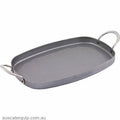 De Buyer GRILL PAN RECTANGULAR-380x260mm 2 HDL "La Plancha"-Auscaterquip
