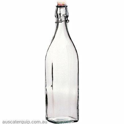 Bormioli Rocco SWING-BOTTLE 1.0lt WHITE TOP (3.14720)-Auscaterquip