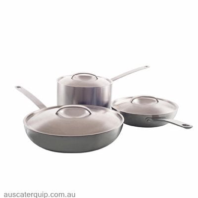 Chef Inox COOKWARE SET-3pc S/S 'STUDIO'-Auscaterquip
