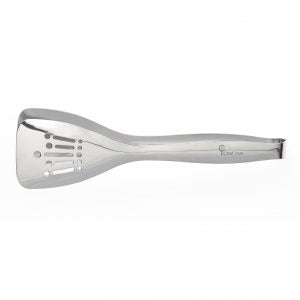 Chef Inox ALL PURPOSE TONG Stainless Steel ONE PIECE, ONE SIDE PERFORATE