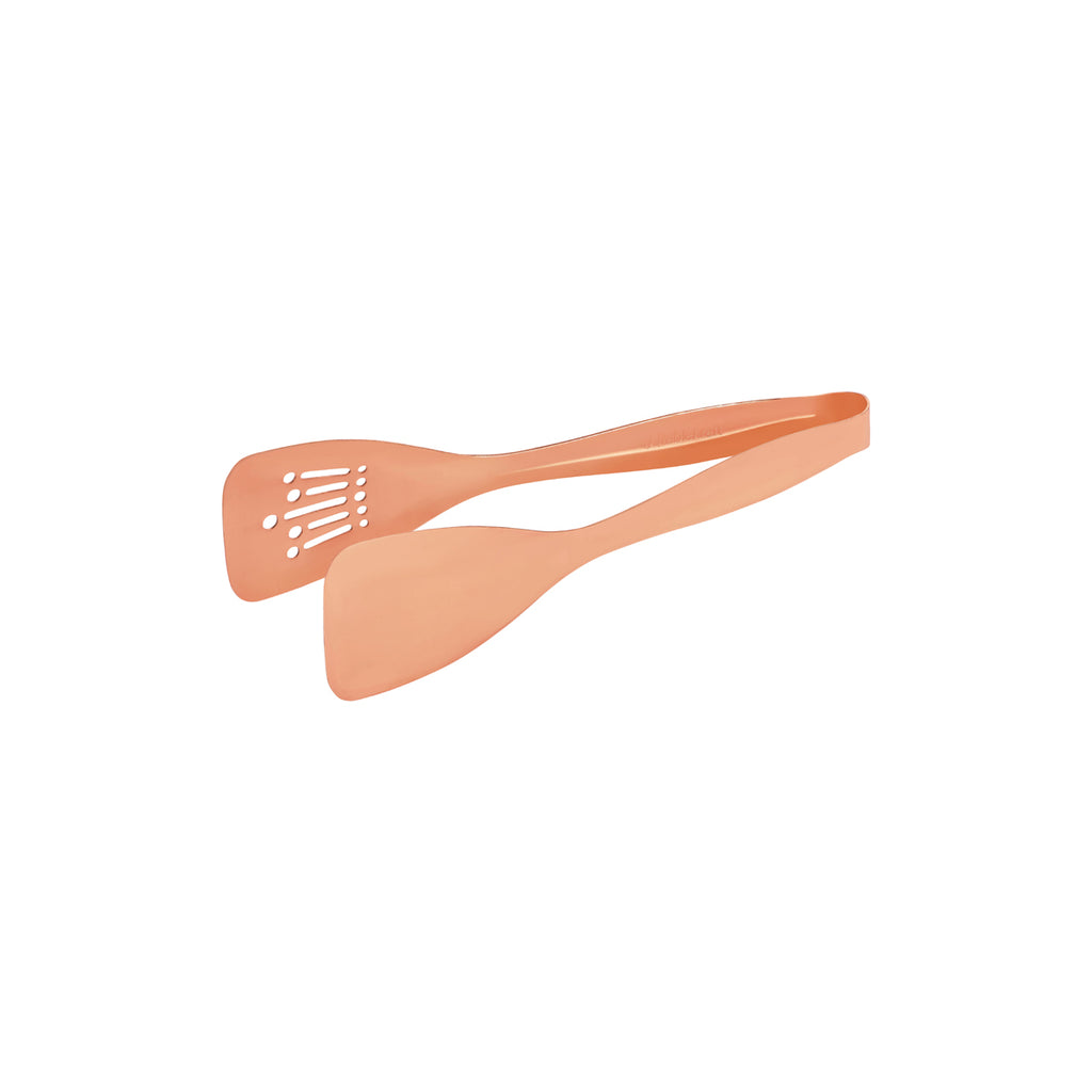 Tablekraft ALL PURPOSE TONG 1 SIDE SLOTTED 1pc COPPER 235mm